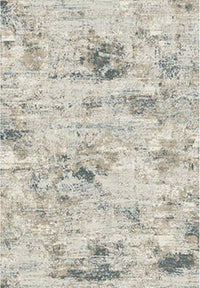 Abstract modern rug in ivory, taupe, and seafoam sage green tones with a soft distressed finish - Ginza 21