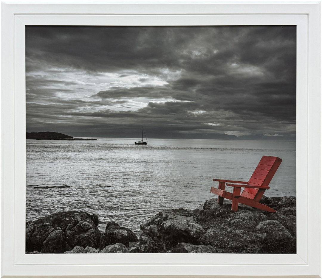 WALL ART - Rocks and Reflection (White frame)