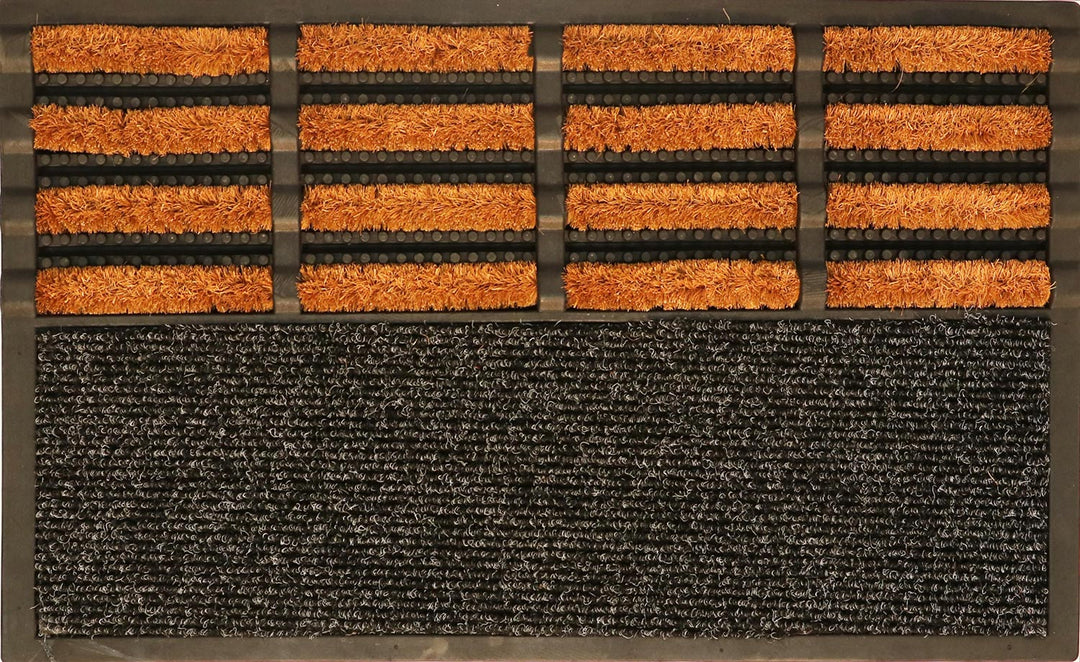 WELCOME MAT (RUBBER BORDER) - HALF BOOT BRUSH / UTILITY