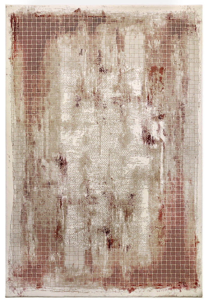 Avangart 42 Beige / Red - Area Rug Shop