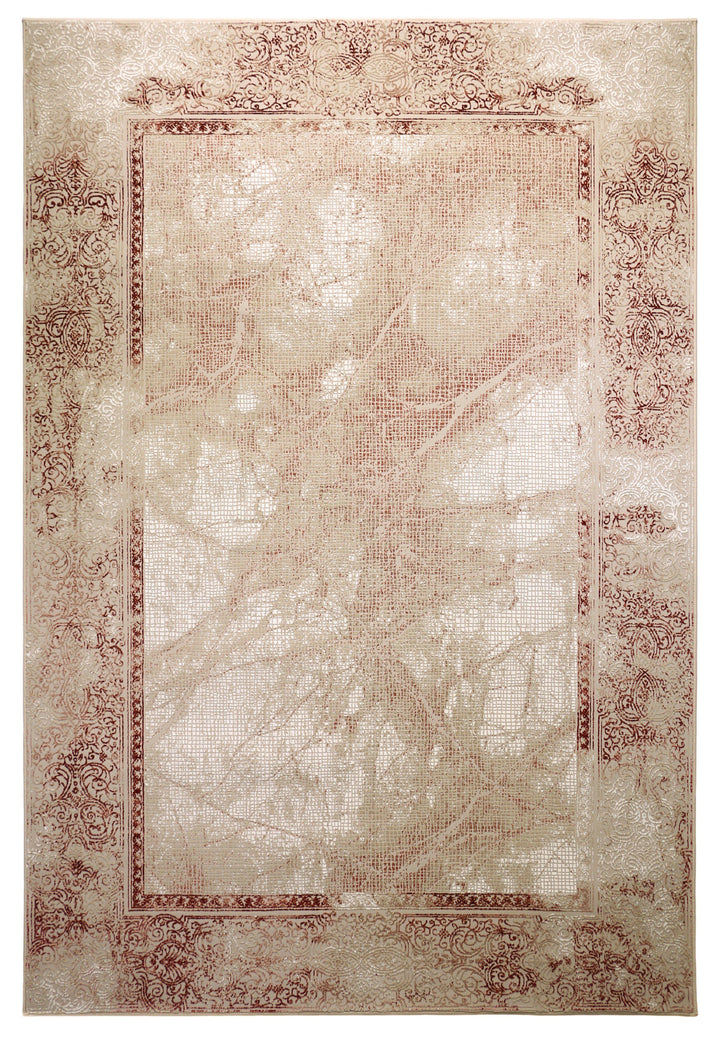 Avangart 75 Beige / Red - Area Rug Shop