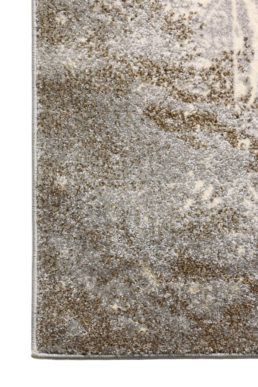 Allure 15 Rug overall view light grey base beige cream brown traditional medallion