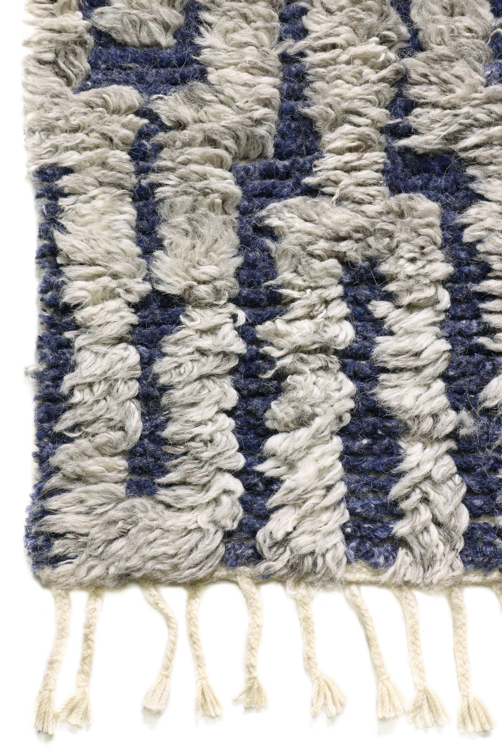 Boho Chic Navy Trellis - Area Rug Shop