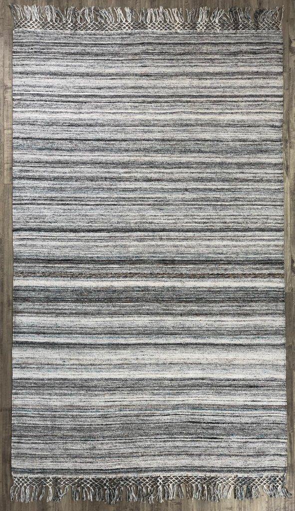 Dhurry Silver / Turquoise - Area Rug Shop