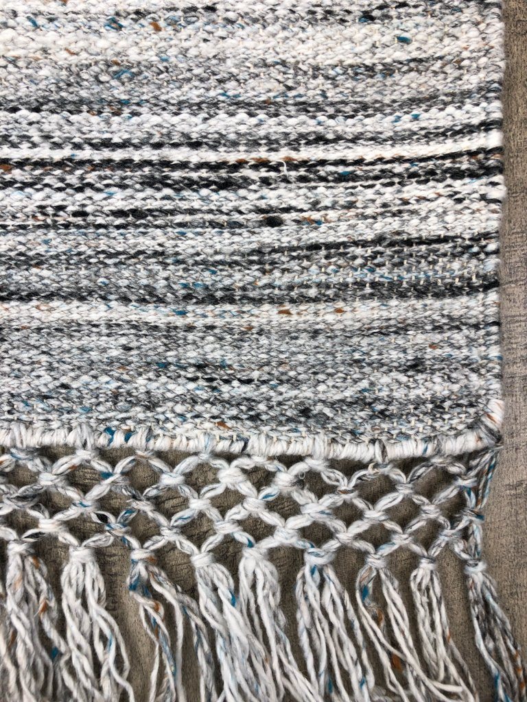 Dhurry Silver/Turquoise