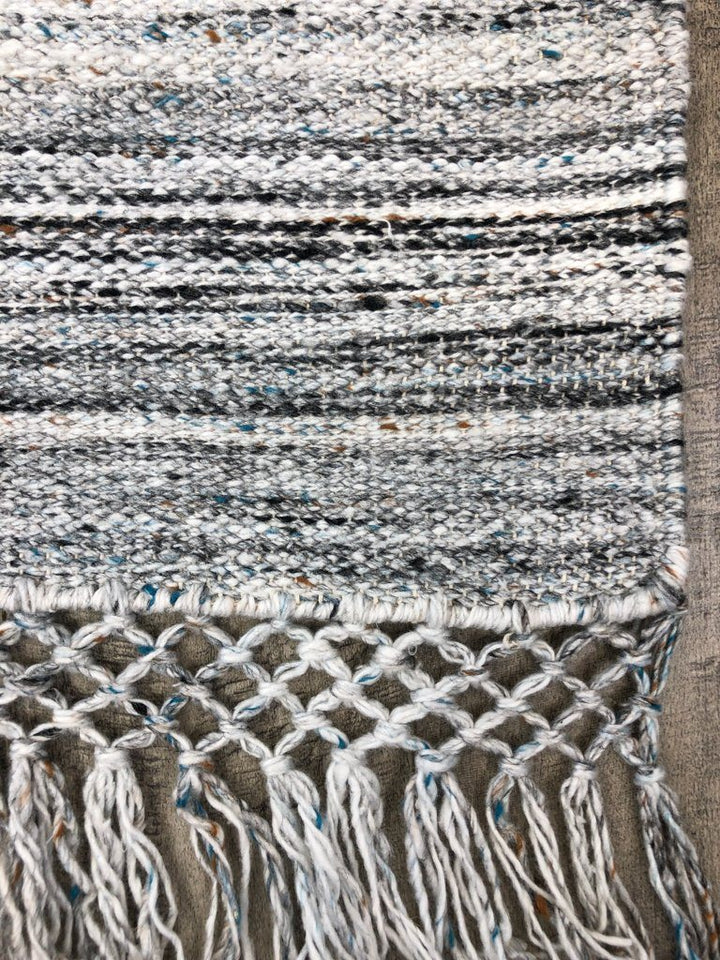 Dhurry Silver/Turquoise