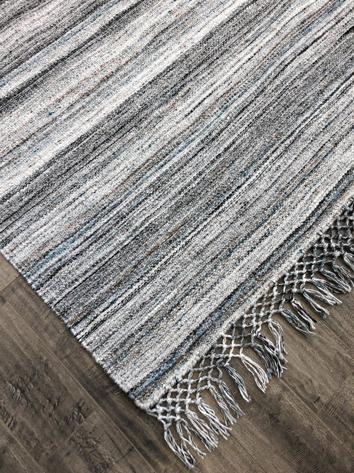 Dhurry Silver/Turquoise