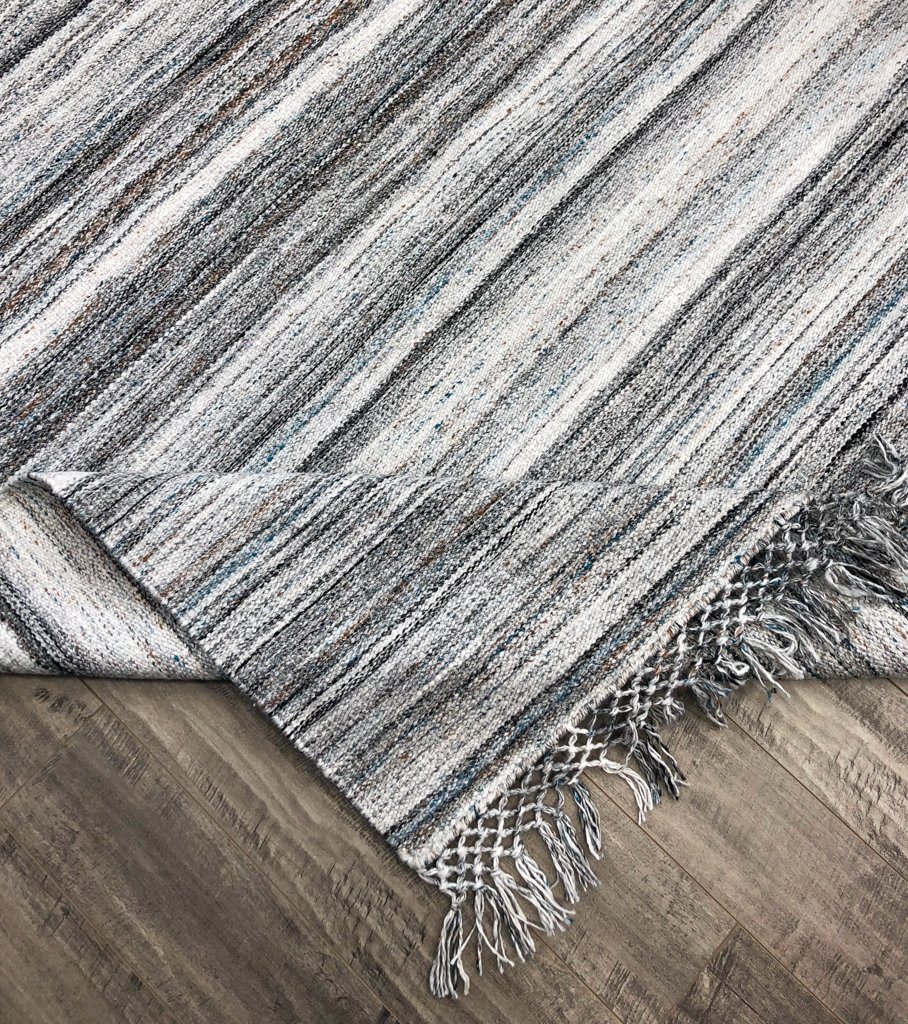 Dhurry Silver/Turquoise