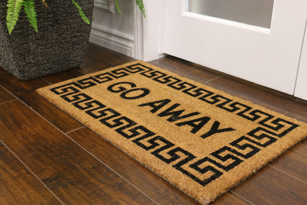 "Go Away" - Door Mat - Area Rug Shop