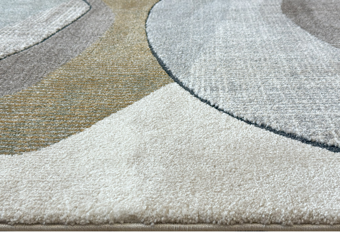 Modern organic area rug from the Arlo Collection featuring soft layered ovals