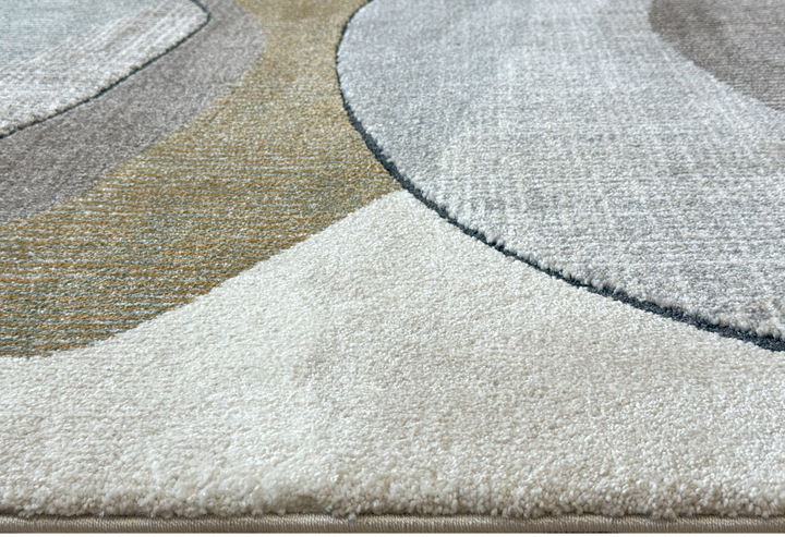 Modern organic area rug from the Arlo Collection featuring soft layered ovals