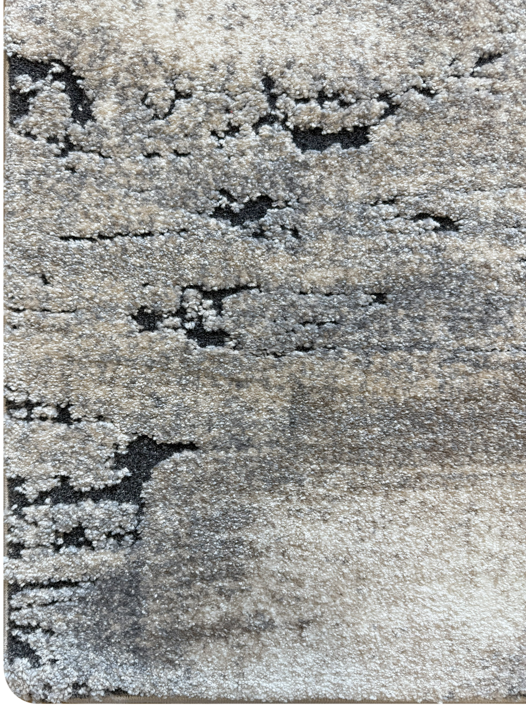 Neutral modern area rug with weathered texture pattern