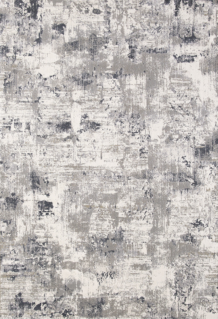 Ginza 682A cream grey taupe and black abstract area rug