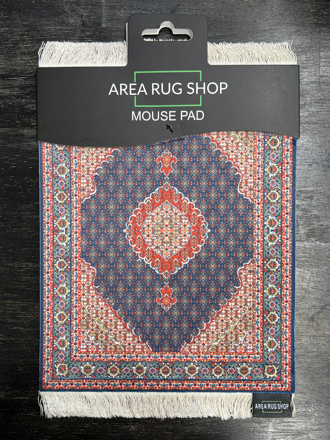 Rug Mouse Pad - Red/Navy Centre Traditional