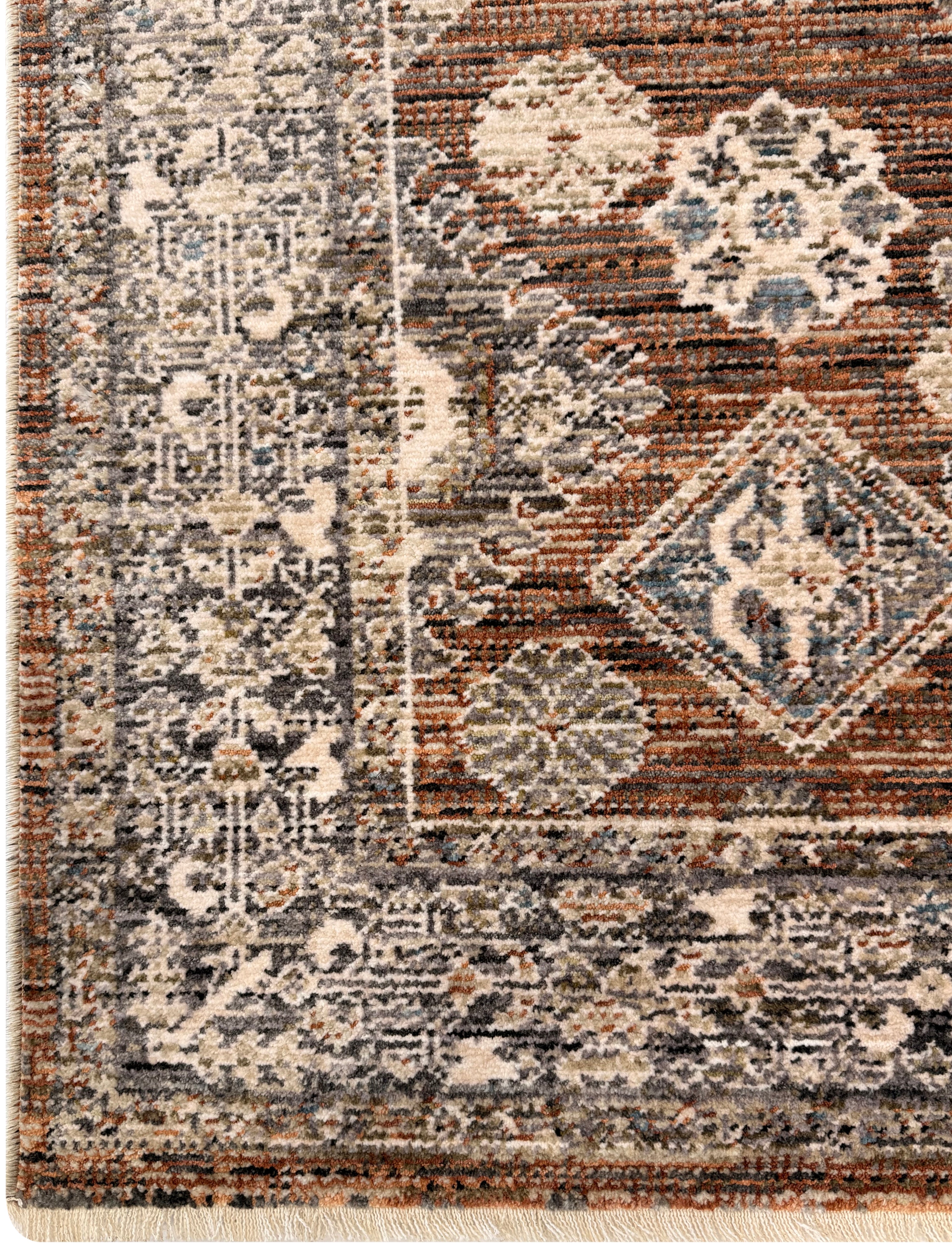 その他 rug.rug Vintage Terra Rust Area Rug | Distressed Medallion Rug – Area Rug Shop
