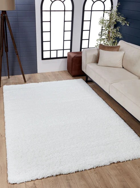 Plain Shag White