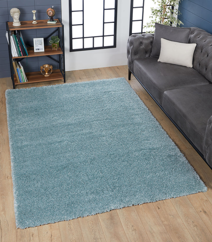Plain Shag Light Turquoise