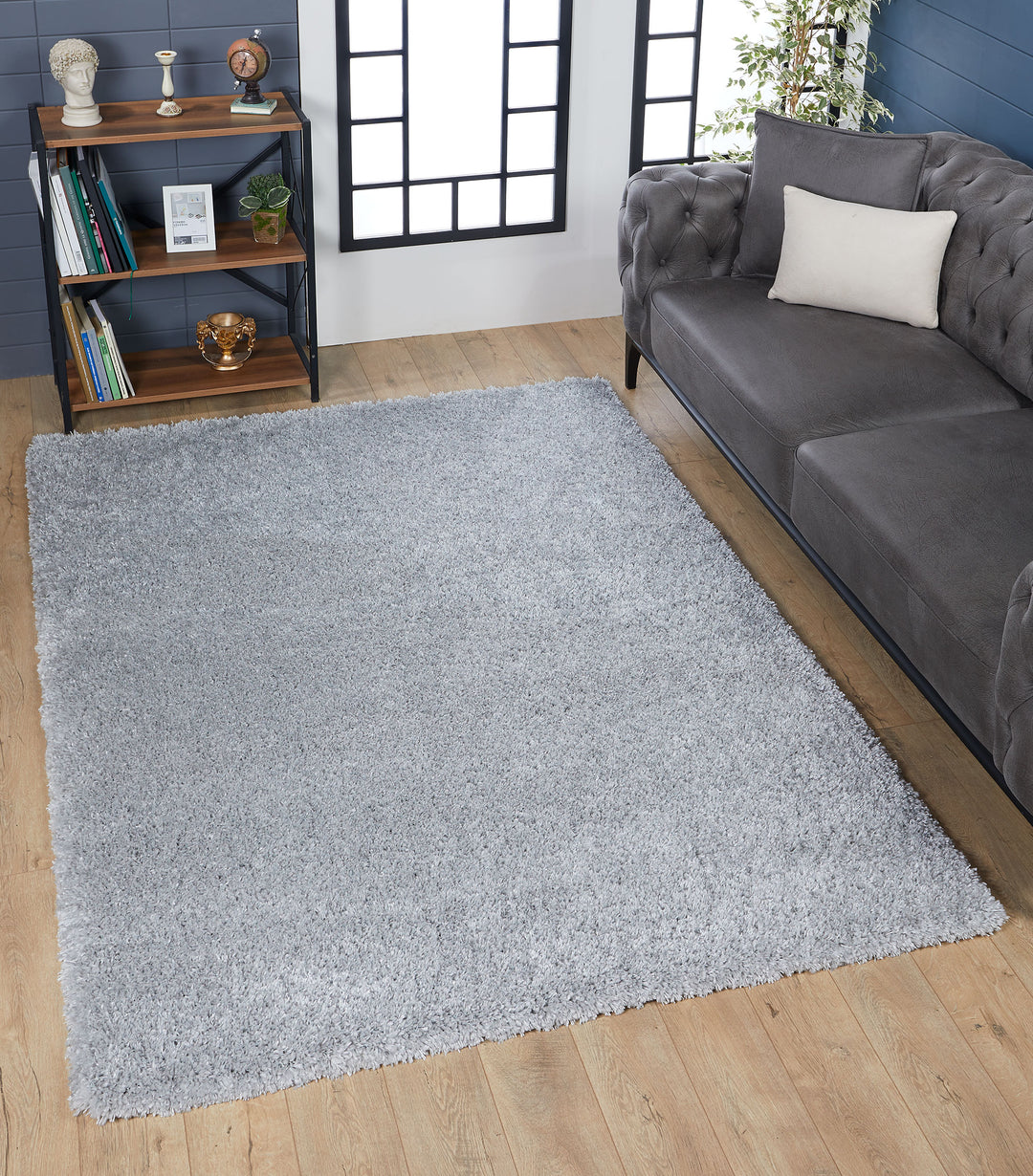 Plain Shag Light Grey