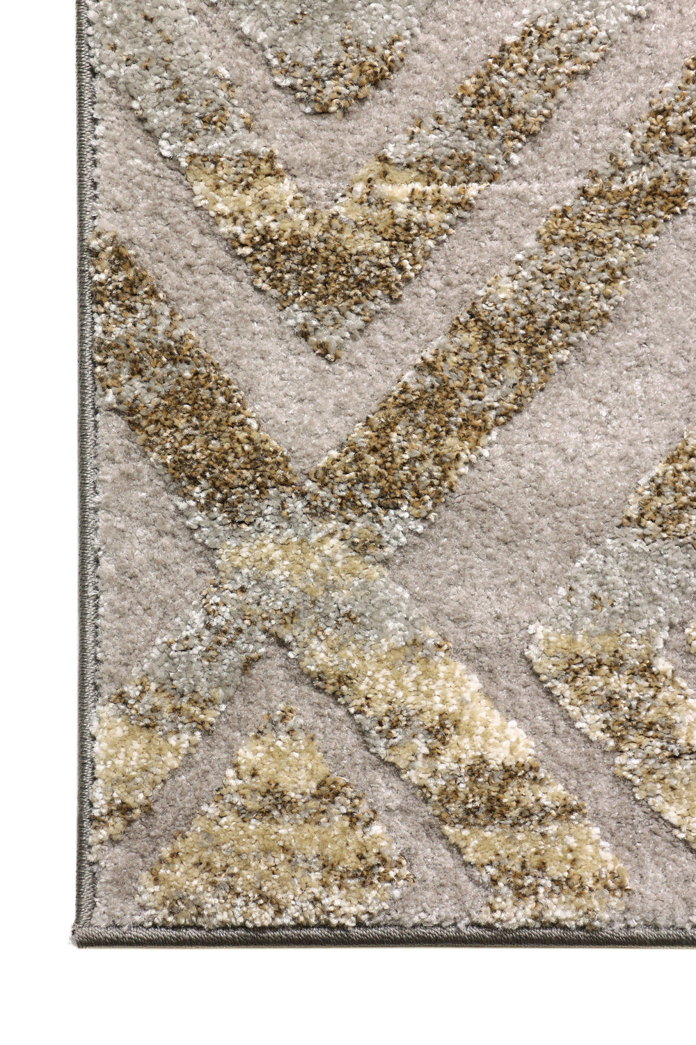 Allure 5 rug corner view diamond geometric beige grey cream
