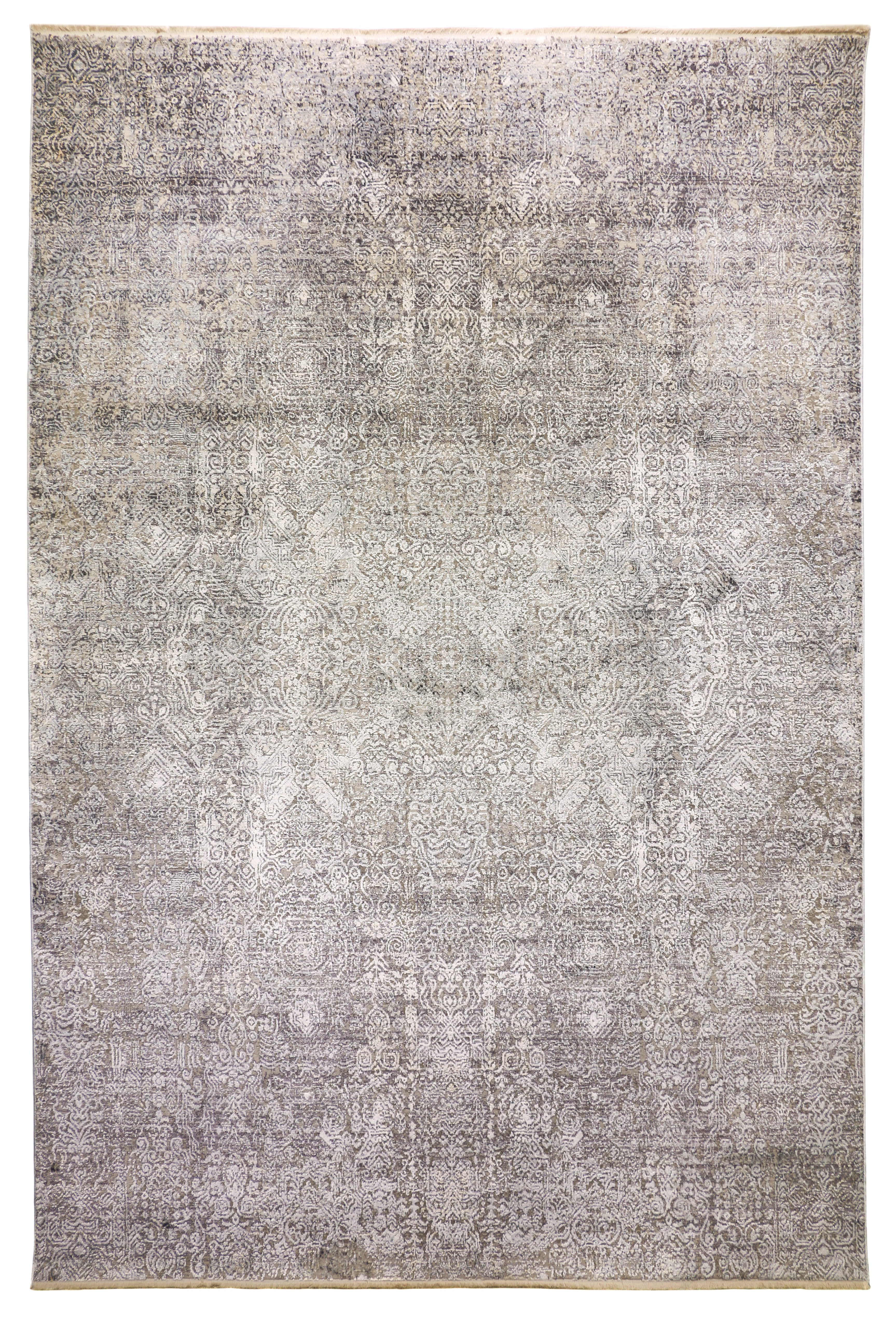 Azure 888A Faded Traditional Rug - Grey, Cream, & Beige Neutrals – Area ...