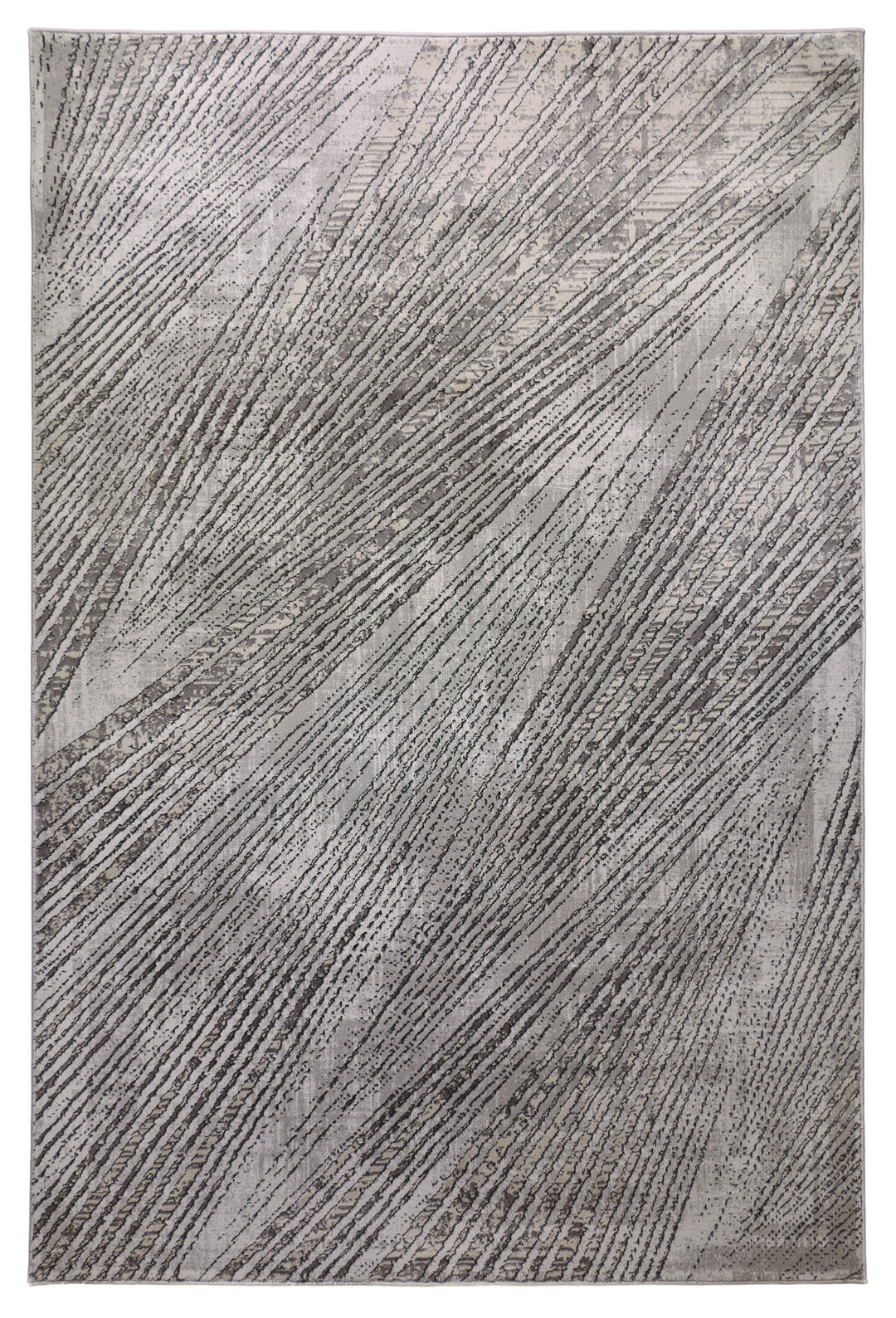 72x100 Area Rug Belfast 72 - Diagonal Line Grey Rug – Area Rug Shop