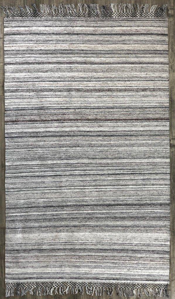 Dhurry Grey / Red - Area Rug Shop