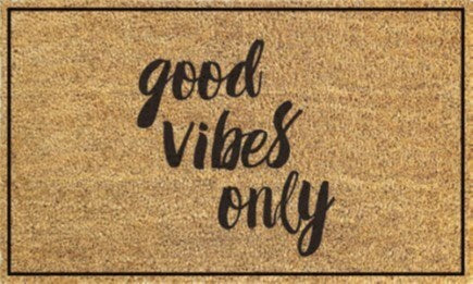 Welcome Mat "Good Vibes Only"
