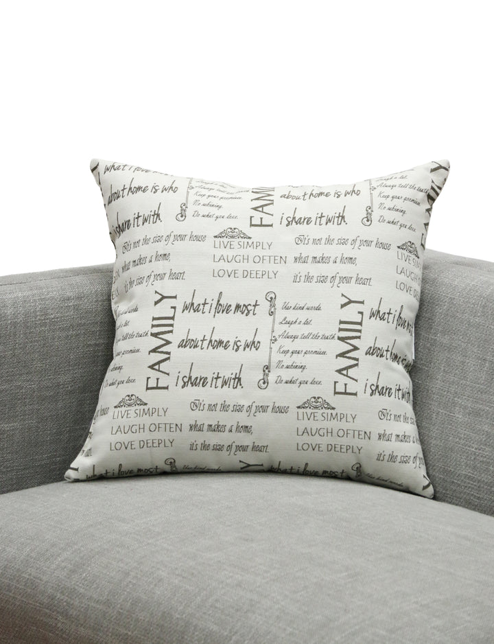 Accent Pillow - Family (Grey)